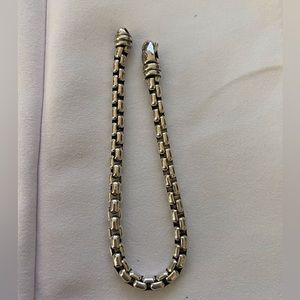 💯 David Yurman box chain bracelet 5mm 71/2” long sterling silver 925
